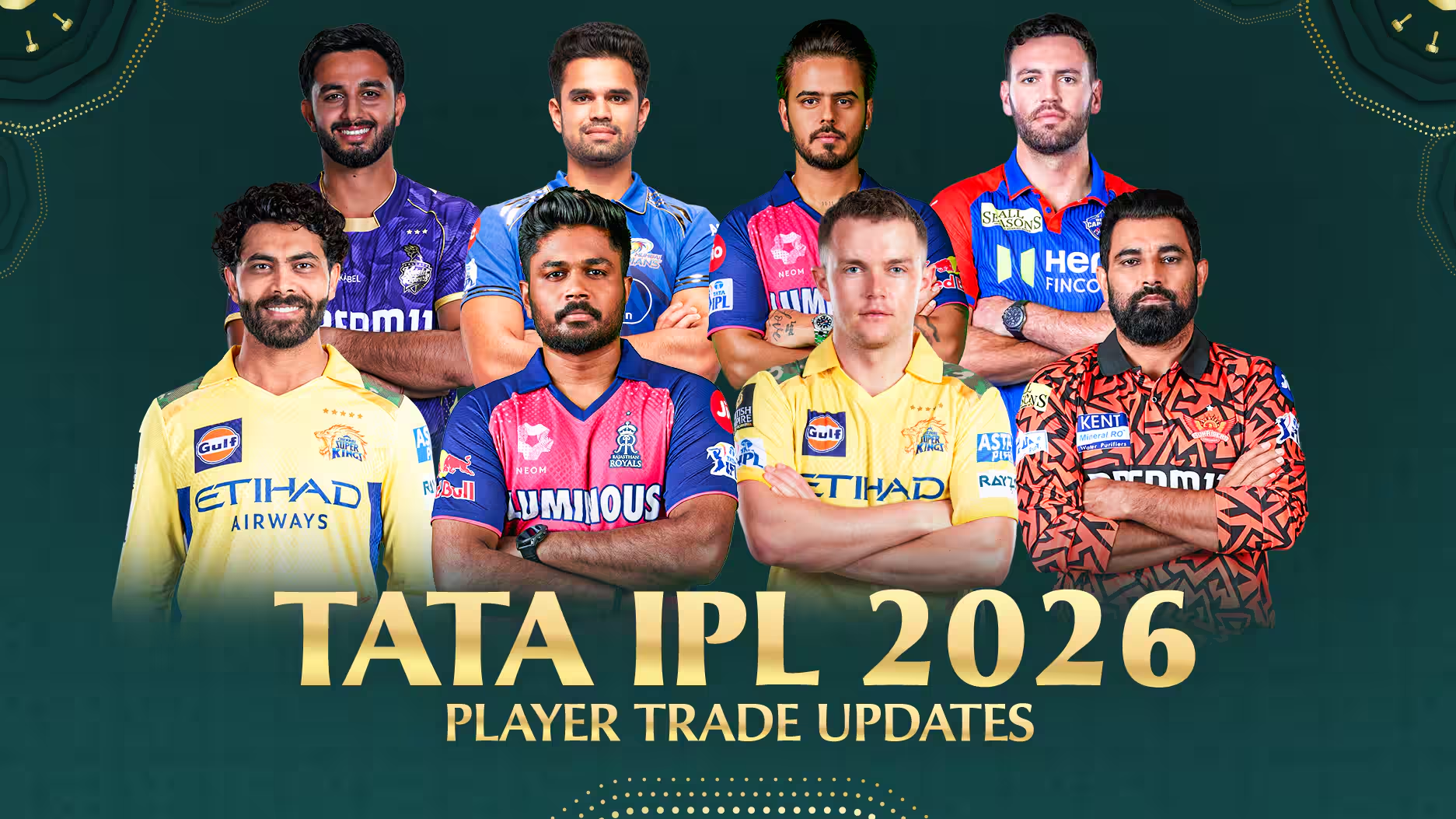 IPL 2026 all teams and captains - 11xplus Amplified Exchange